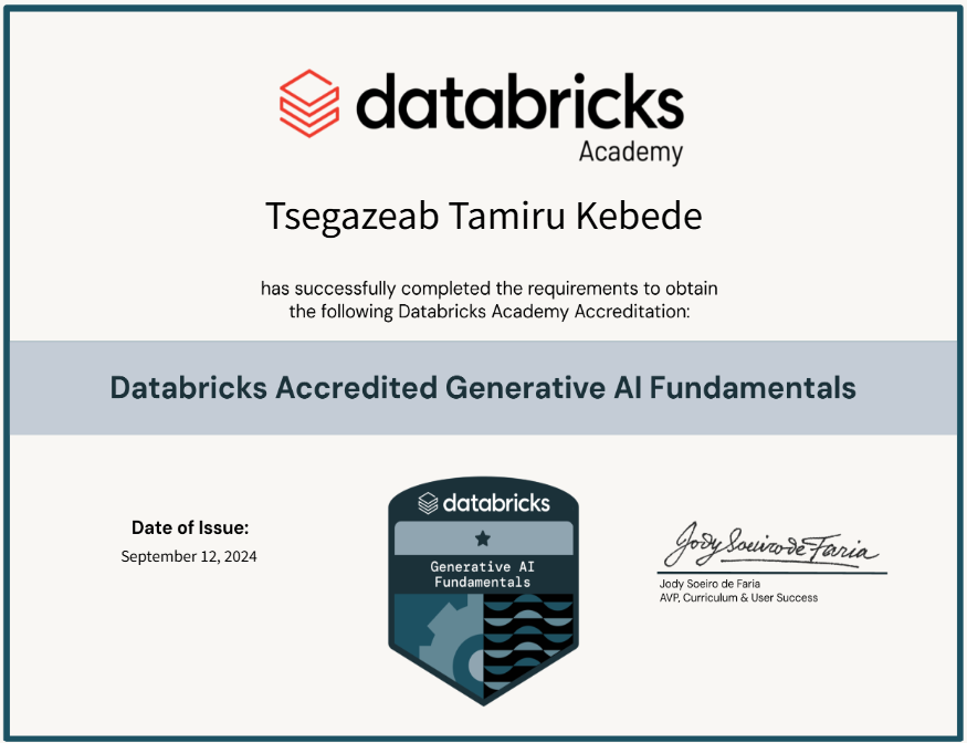 Generative AI Fundamentals Certificate
